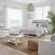Surfside Weathered White Queen Storage Cabinet Bed with Mattress and USB Charging
