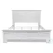 Bay Harbor Distressed White King Panel Bed