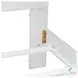 Bay Harbor Distressed White King Panel Bed