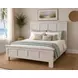 Bay Harbor Distressed White King Panel Bed