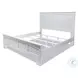Bay Harbor Distressed White King Panel Bed