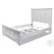 Bay Harbor Distressed White Queen Panel Bed
