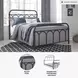 Nashburg Black Full Metal Bed