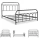 Nashburg Black Queen Metal Slat Bed
