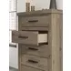 Garistyn Natural Rustic 5 Drawer Chest