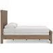Garistyn Light Brown Queen Panel Bed