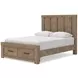 Garistyn Light Brown Storage Panel Bedroom Set