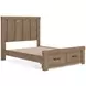 Garistyn Light Brown Storage Panel Bedroom Set