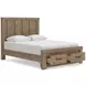 Garistyn Light Brown Storage Panel Bedroom Set