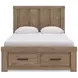 Garistyn Light Brown Storage Panel Bedroom Set