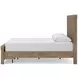 Garistyn Light Brown Queen Storage Panel Bed