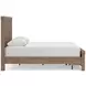 Garistyn Light Brown Queen Storage Panel Bed