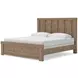 Garistyn Light Brown King Panel Bed