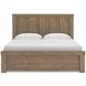 Garistyn Light Brown King Panel Bed