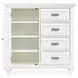Harborwick White Dove 4 Drawer Door Chest