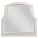 Harmony Eggshell 9 Drawer Emelie Dresser with Arched Angeline Mirror