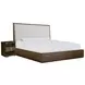 Carino Cocoa and Beige Upholstered Panel Bedroom Set