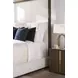 Carino Cocoa and Beige King Upholstered Canopy Bed