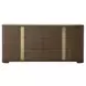 Carino Cocoa and Beige Upholstered Panel Bedroom Set