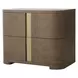 Carino Cocoa and Gold 2 Drawer Nightstand
