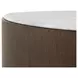 Carino Cocoa and Beige Round Marble Top Cocktail Table