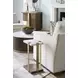 Carino Cocoa and Beige Rectangular Marble Top Drinks Table