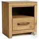 Pasklyn Brown 1 Drawer Nightstand