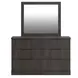 Agrander Dark Brown Panel Platform Bedroom Set