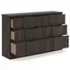 Agrander Dark Brown Panel Bedroom Set