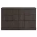 Agrander Dark Brown Panel Platform Bedroom Set