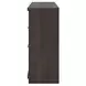 Agrander Dark Brown 6 Drawer Dresser