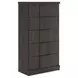 Agrander Dark Brown 5 Drawer Chest