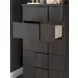 Agrander Dark Brown 5 Drawer Chest