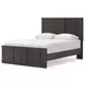 Agrander Dark Brown Queen Panel Platform Bed