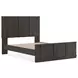 Agrander Dark Brown Panel Platform Bedroom Set