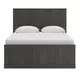 Agrander Dark Brown Queen Panel Platform Bed