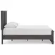 Agrander Dark Brown Queen Panel Platform Bed