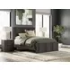 Agrander Dark Brown Panel Platform Bedroom Set