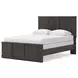 Agrander Dark Brown Queen Panel Bed