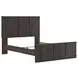 Agrander Dark Brown Panel Bedroom Set