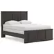 Agrander Dark Brown Panel Bedroom Set