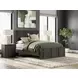 Agrander Dark Brown Panel Bedroom Set