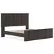 Agrander Dark Brown King Panel Platform Bed