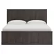 Agrander Dark Brown King Panel Platform Bed