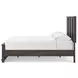 Agrander Dark Brown King Panel Platform Bed