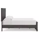 Agrander Dark Brown King Panel Platform Bed