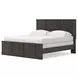 Agrander Dark Brown King Panel Bed