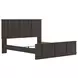 Agrander Dark Brown King Panel Bed