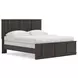 Agrander Dark Brown King Panel Bed
