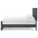 Agrander Dark Brown King Panel Bed